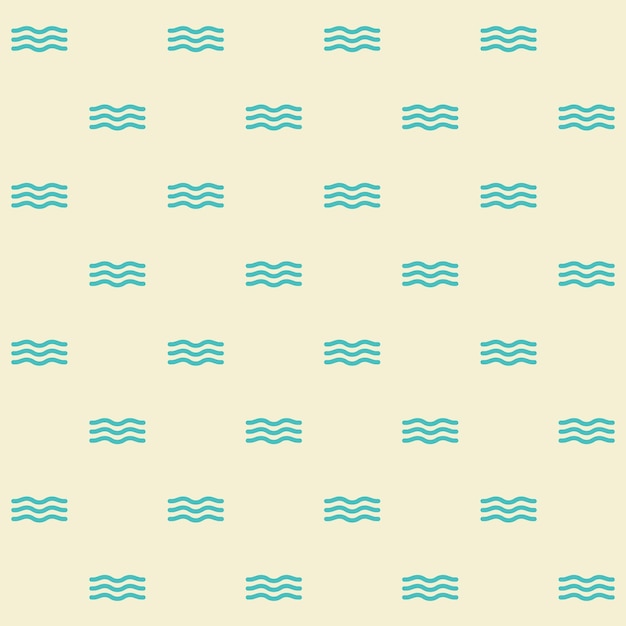 Abstract Waves Vector Seamless Pattern