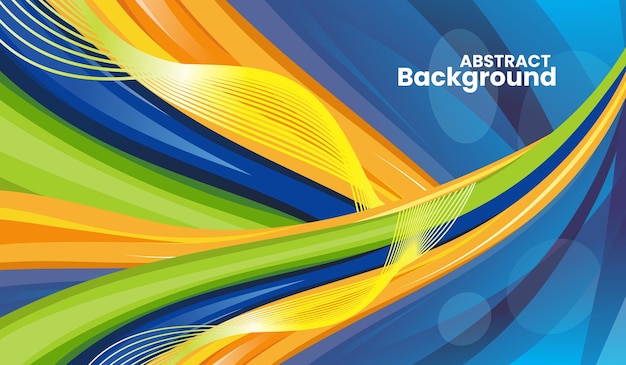 abstract wavy background with colorful vector design concept