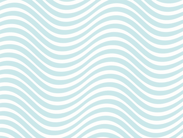 Abstract Wavy Blue Line Pattern Seamless Vector Illustration
