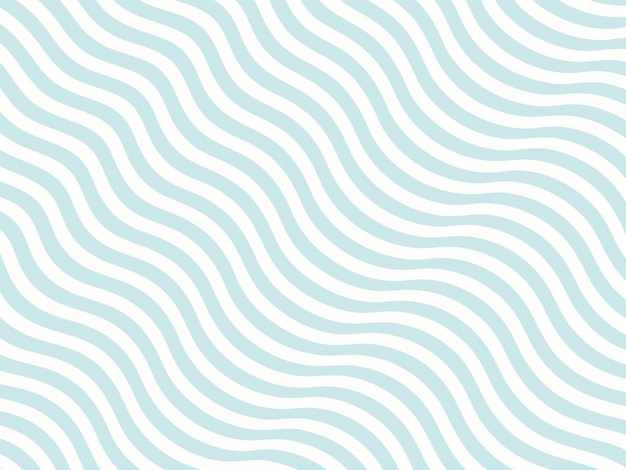 Abstract Wavy Blue Line Pattern Seamless Vector Illustration