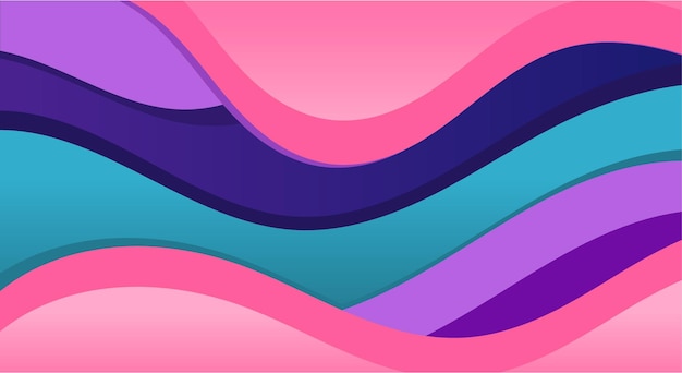Abstract wavy colorful background