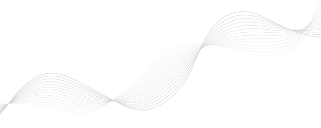 Abstract Wavy Lines in Light Grey