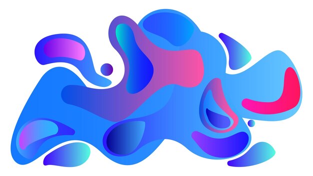 abstract wavy liquid colorful background with gradient style