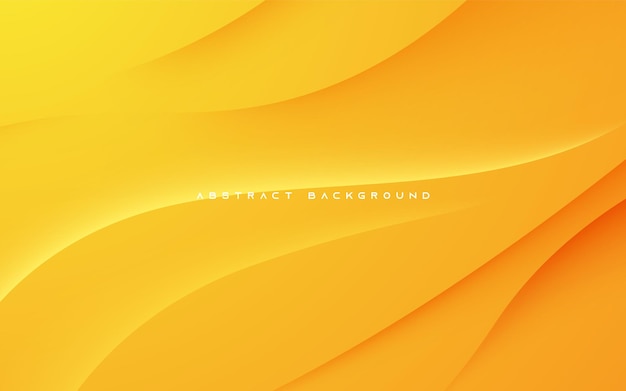 Abstract wavy orange gradient background light and shadow
