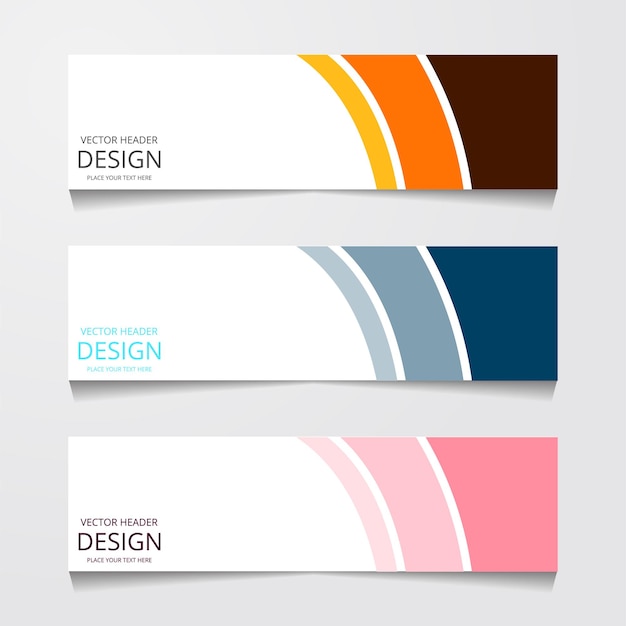 abstract web banner design background or header templates