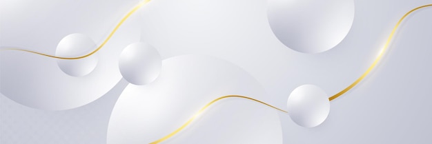 Abstract white and gold background