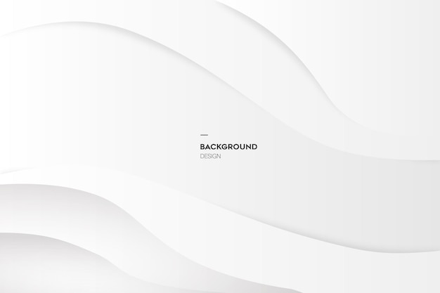 abstract white and gray gradient color curve premium vector background