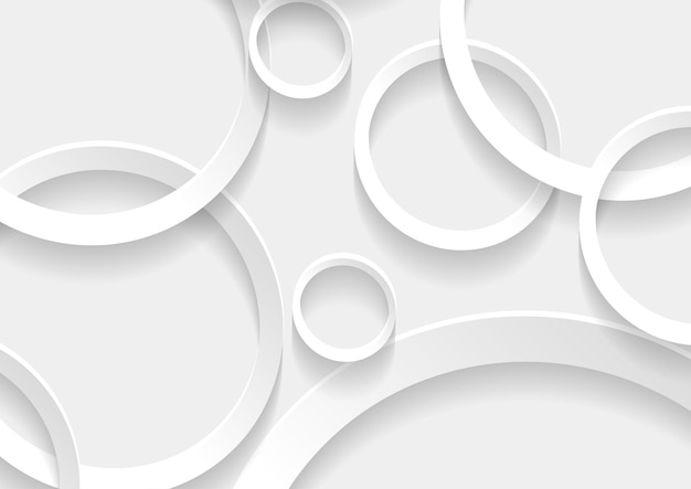 Abstract white and grey circle background texture, Geometric background template