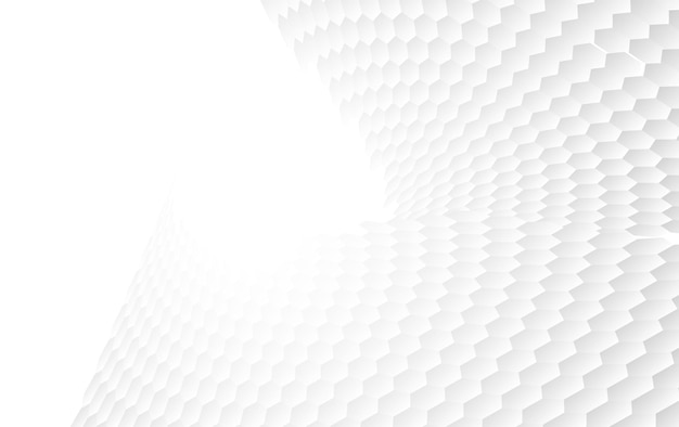 abstract white background of embossed surface hexagon,honeycomb modern pattern concept, creative light circle style. geometric mesh minimal clean gradient color for wallpaper.vector illustration