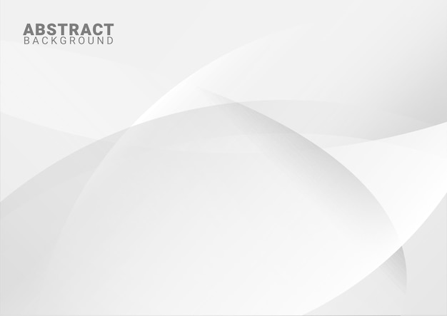 abstract white background with smooth lines