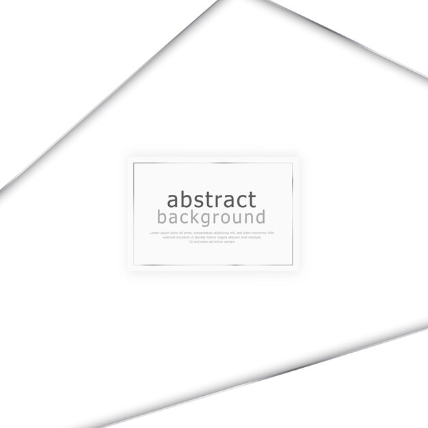 Abstract white background with steel lines blank web template postcard for advertising Vector