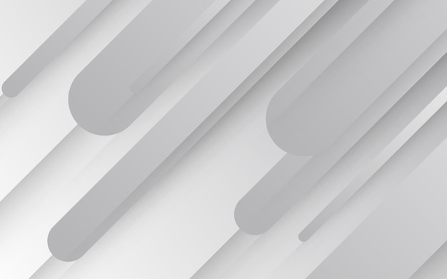 abstract white gray with rounded overlap shape decoration background eps10 vector