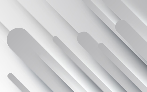 abstract white gray with rounded overlap shape decoration background eps10 vector