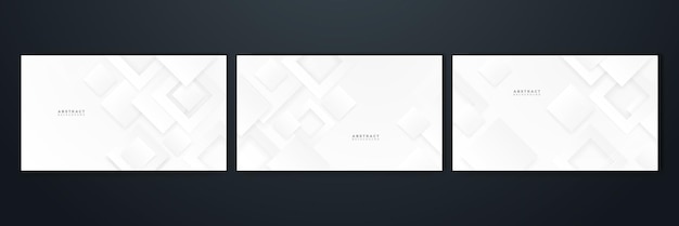 abstract white monochrome vector background for design brochure website flyer geometric white wallpaper for certificate presentation landing page