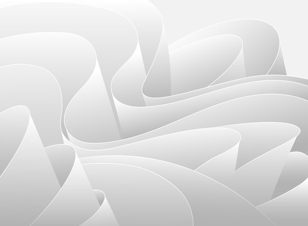 Abstract White Wave Background
