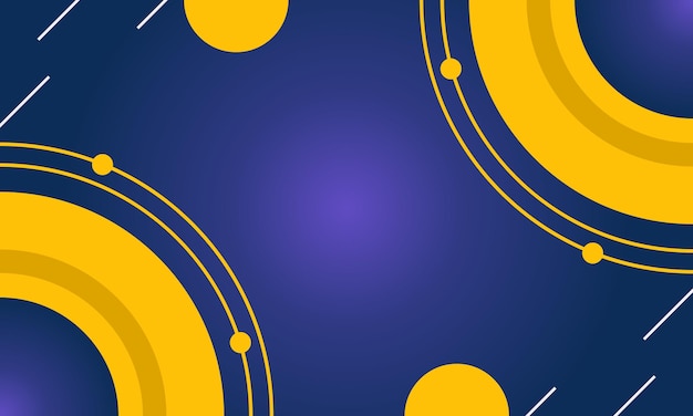 Abstract Yellow and Blue Geometric Background For Template Design