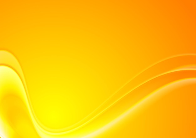 abstract yellow orange wavy background. vector design