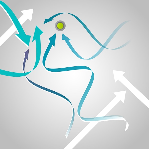 Abstraction background direction arrows mess wave