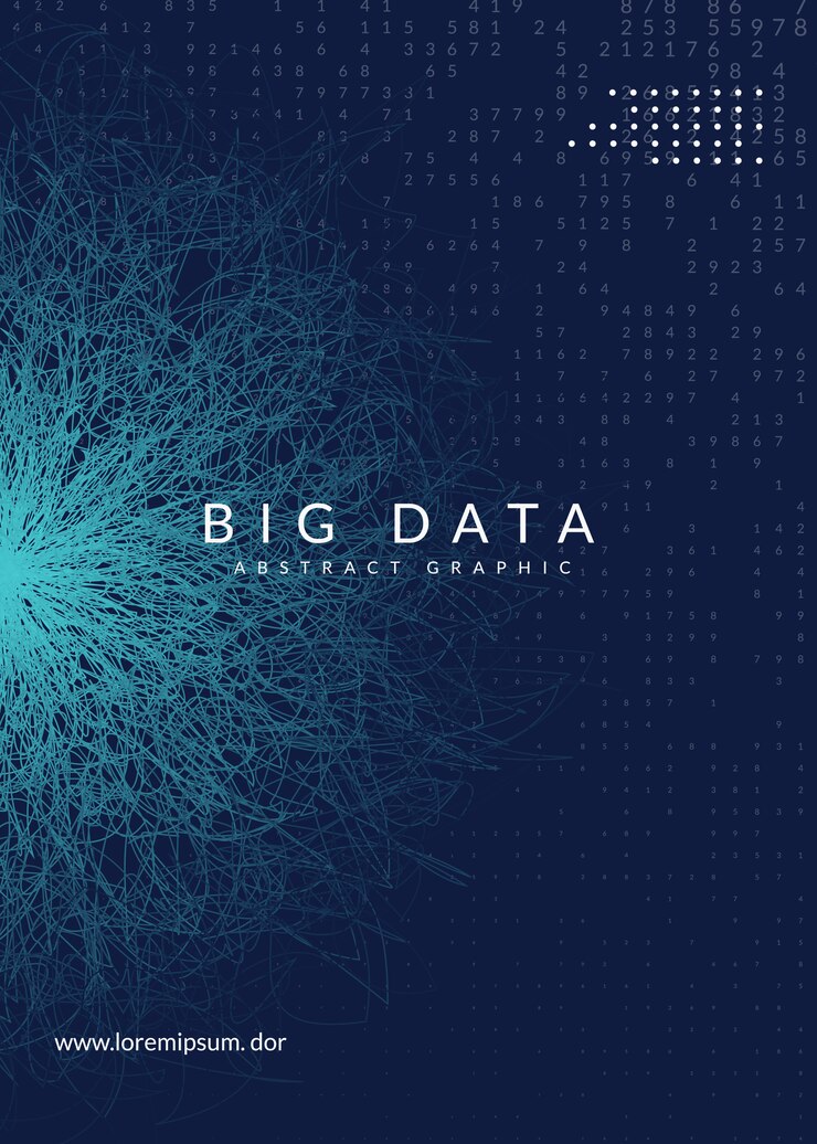 Vektor abstrakt baggrund med digital teknologi. kunstig intelligens, deep learning og big data-koncept.