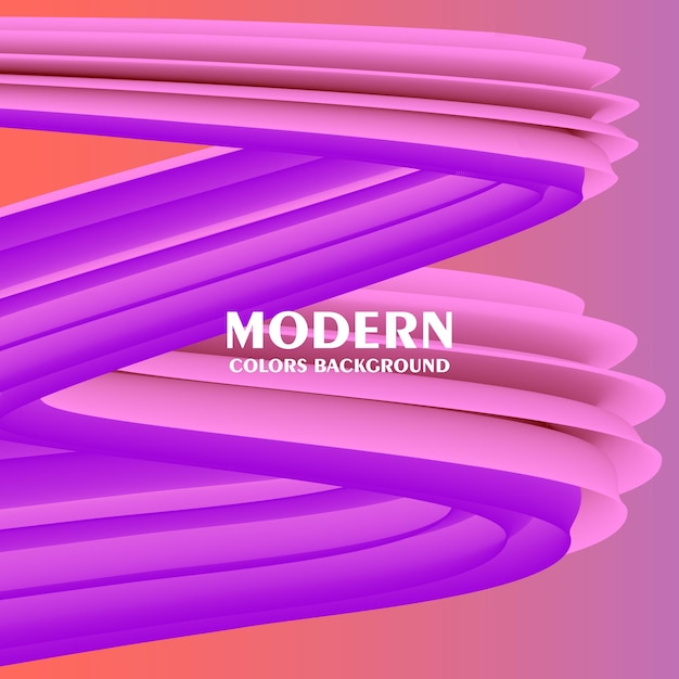Abstrakt baggrund med gradienteffekt Moderne farverig flow-plakat Bølge Flydende form