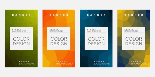 Abstrakt bakgrund banner vektor designmall banner för tryck eller webb banner med färgglada