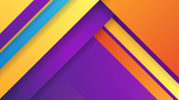 Abstrakt bakgrund med färgstarka geometriska former Trendig gradient geometriskt mönster bakgrund struktur Minimal färggradient bakgrundsmall för affisch certifikat presentation landningssida