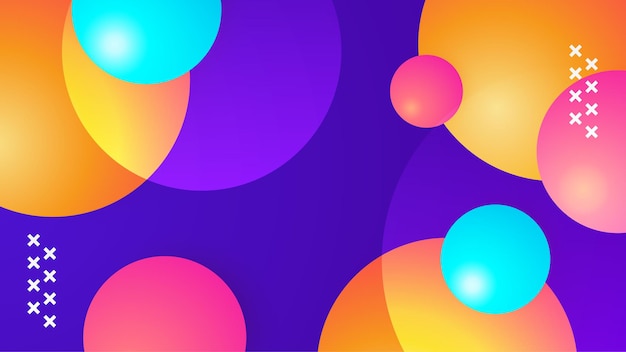 Abstrakt bakgrund med färgstarka geometriska former Trendig gradient geometriskt mönster bakgrund struktur Minimal färggradient bakgrundsmall för affisch certifikat presentation landningssida