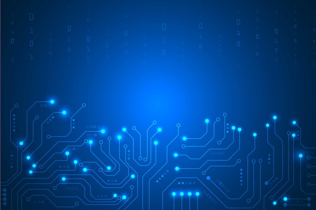 Abstrakt bakgrund med kretskortsteknik. Högteknologisk bakgrund för digitalt anslutningssystem.