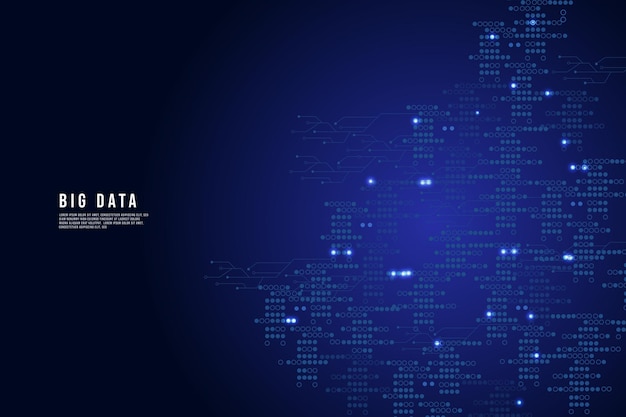 Abstrakt Big Data-baggrund