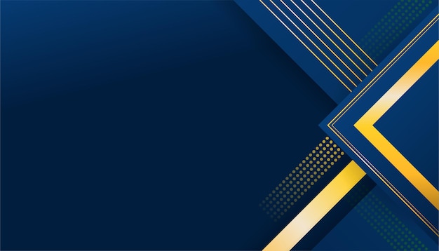 Abstrakt blå og guld baggrund