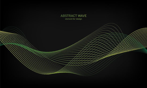 Abstrakt bølget element til design på sort baggrund. Digital frekvensspors equalizer