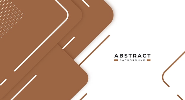 Abstrakt brun baggrund geometrisk form papirlag med kopiplads til dekorativt weblayout