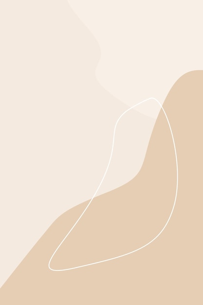Abstrakt doodle beige håndlavet simpelt vektor vintage bløde naturlige farvetoner mønster baggrund