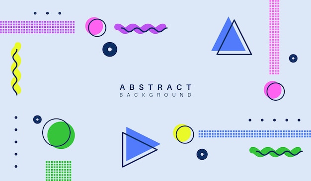 Abstrakt farverig form baggrund vektor design