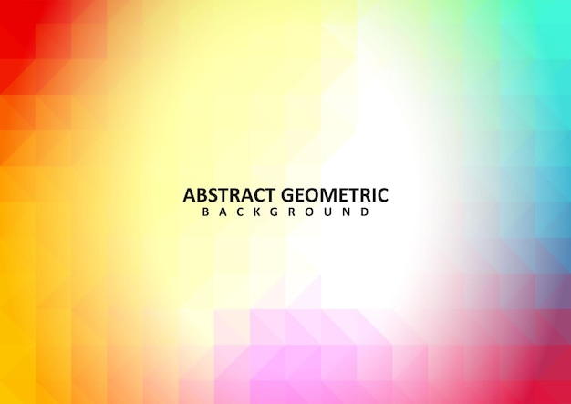 Abstrakt farverig geometrisk vektor baggrund
