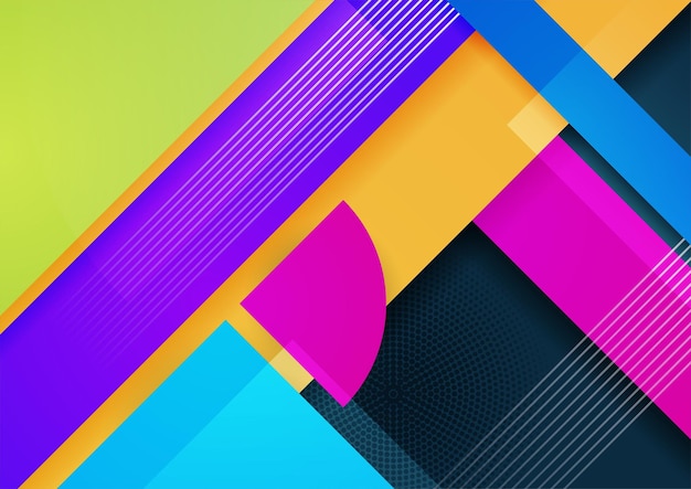 Abstrakt farverig geometrisk vektor gradient baggrund