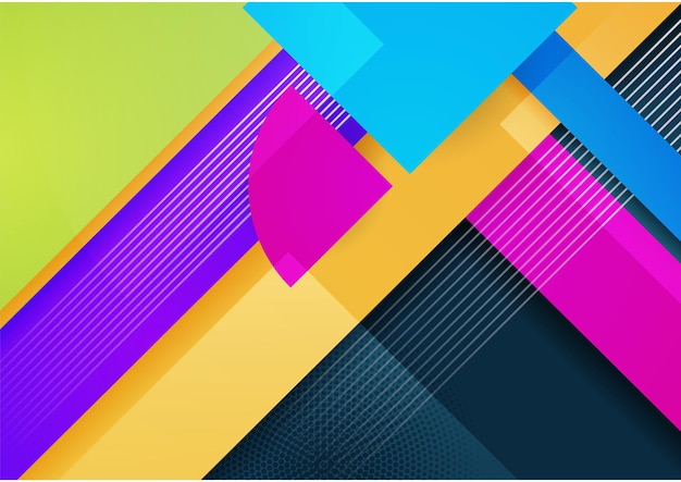 Abstrakt farverig geometrisk vektor gradient baggrund