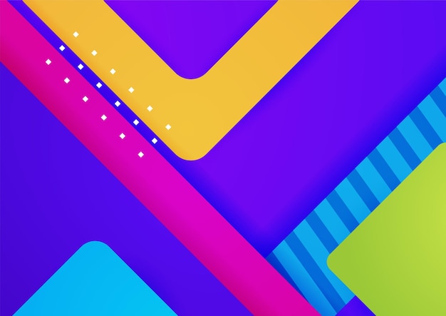 Abstrakt farverig geometrisk vektor gradient baggrund