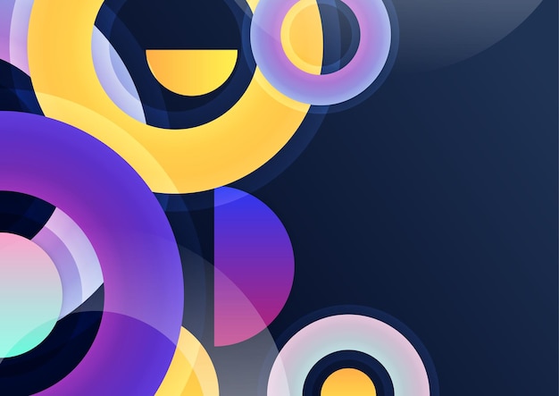 Abstrakt farverig geometrisk vektor gradient baggrund