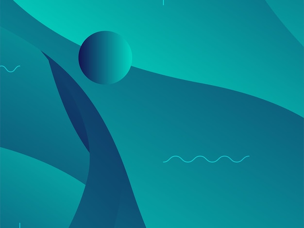Abstrakt flytande banner-mall