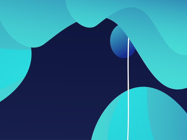 Abstrakt flytande banner-mall