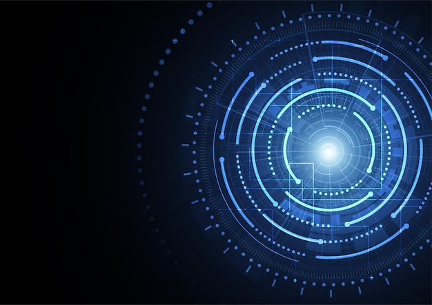 Abstrakt futuristisk digital teknologi koncept Høj computer Vektor baggrund
