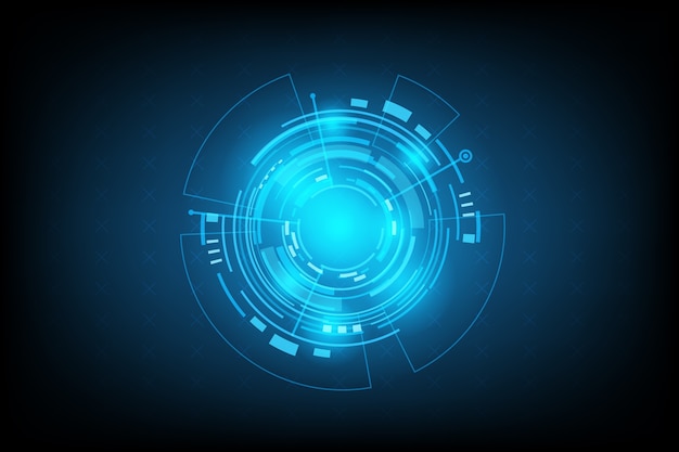 Abstrakt, futuristisk teknologi-interface