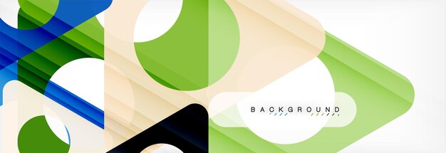 Abstrakt geometrisk baggrund Moderne overlappende trekanter Usædvanlige farveformer til dit budskab Business- eller tech-præsentations app cover
