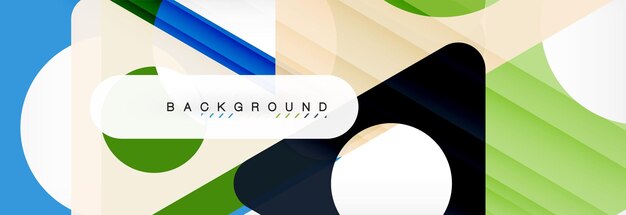 Abstrakt geometrisk baggrund Moderne overlappende trekanter Usædvanlige farveformer til dit budskab Business- eller tech-præsentations app cover