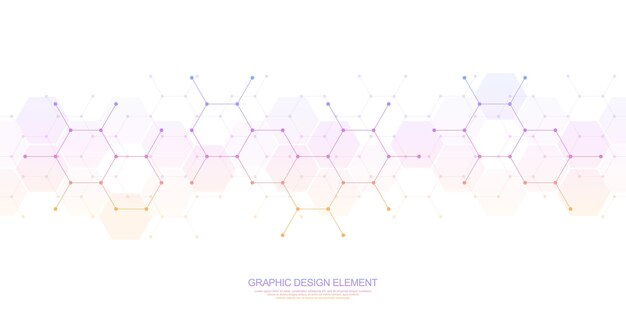 Abstrakt geometrisk bakgrund med hexagonmönster