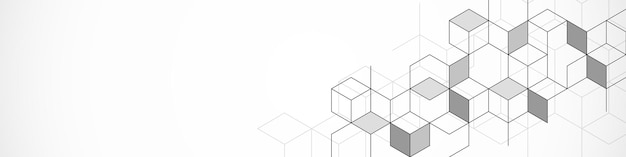 Abstrakt geometrisk bakgrund med isometrisk vektorblocks polygonformsmönster