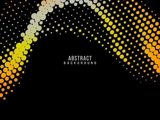 Abstrakt geometrisk elegant gul halftone design bakgrund vektor
