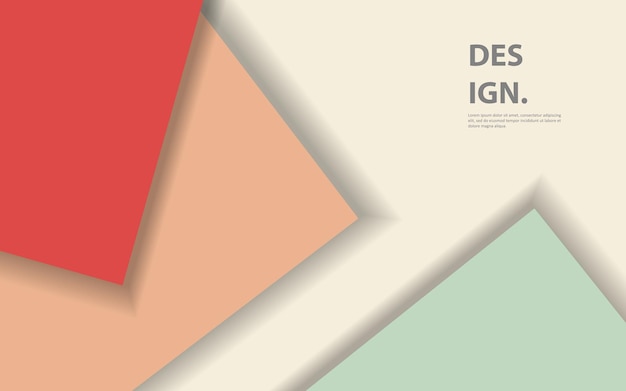 Abstrakt geometrisk firkant baggrundsvektor