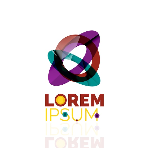 Abstrakt geometrisk företagsikon logotyp